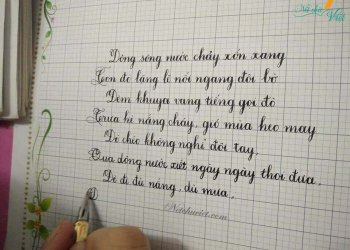 bài thi viết chữ đẹp lớp 4